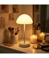 Oplaadbare LED tafellamp Binnen/Buiten - Wit, touch dimbaar, 3-in-1, IP20 binnen