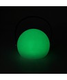 Oplaadbare RGB LED tafellamp Ø13cm - Wit, incl. afstandsbediening, IP54 buiten