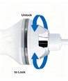 Make-up spiegel met LED verlichting - 3xAAA, traploos dimbaar, zuignap en verlenging