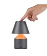 Oplaadbare LED tafellamp - Grijs, touch dimbaar, 3-in-1, IP20 binnen