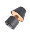 Oplaadbare LED tafellamp - Grijs, touch dimbaar, 3-in-1, IP20 binnen