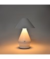 Oplaadbare LED tafellamp - Wit, Ø16cm, 21,5cm hoog, touch dimbaar, 3-in-1, IP20 binnen