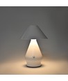 Oplaadbare LED tafellamp - Wit, Ø16cm, 21,5cm hoog, touch dimbaar, 3-in-1, IP20 binnen