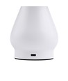 Oplaadbare LED tafellamp - Wit, Ø16cm, 21,5cm hoog, touch dimbaar, 3-in-1, IP20 binnen