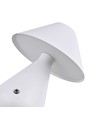 Oplaadbare LED tafellamp - Wit, Ø16cm, 21,5cm hoog, touch dimbaar, 3-in-1, IP20 binnen