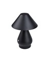 Oplaadbare LED tafellamp - Zwart, Ø16cm, 21,5cm hoog, touch dimbaar, 3-in-1, IP20 binnen