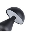 Oplaadbare LED tafellamp - Zwart, Ø15cm, 22cm hoog, touch dimbaar, 3-in-1, IP20 binnen