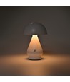 Oplaadbare LED tafellamp - Wit, Ø15cm, 22cm hoog, touch dimbaar, 3-in-1, IP20 binnen