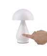 Oplaadbare LED tafellamp - Wit, Ø15cm, 22cm hoog, touch dimbaar, 3-in-1, IP20 binnen