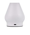 Oplaadbare LED tafellamp - Wit, Ø15cm, 22cm hoog, touch dimbaar, 3-in-1, IP20 binnen