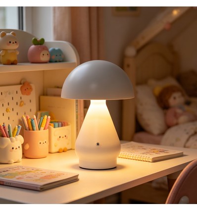 Oplaadbare LED tafellamp Binnen/buiten - Zwart, touch dimbaar, 3-in-1, IP54 buiten