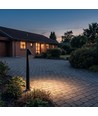 Zwarte tuinlamp - 8W, 80 cm, IP65 buiten, incl. lichtbron