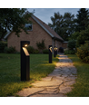 Zwarte Z tuinlamp - 10W, 80 cm, IP65 buiten, incl. lichtbron