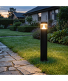 Zwarte tuinlamp - 15W, Ø16x100 cm, IP65 buiten, incl. lichtbron