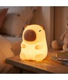 MOCHI Capibara nachtlampje van zachte siliconen - oplaadbaar, kleurwissel + warm wit