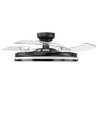 60W LED plafondlamp met ventilator - CCT, zwart, incl. afstandsbediening