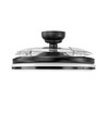60W LED plafondlamp met ventilator - CCT, zwart, incl. afstandsbediening