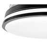 60W LED plafondlamp met ventilator - CCT, zwart, incl. afstandsbediening