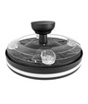 60W LED plafondlamp met ventilator - CCT, zwart, incl. afstandsbediening