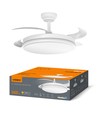 60W LED plafondlamp met ventilator - CCT, wit, incl. afstandsbediening