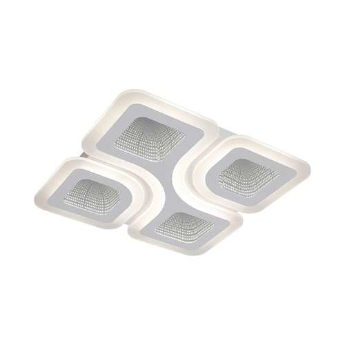 70W LED plafondlamp dimbaar - CCT 3-in-1, wit, incl. afstandsbediening, decoratieve plafondlamp