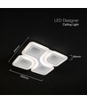 70W LED plafondlamp dimbaar - CCT 3-in-1, wit, incl. afstandsbediening, decoratieve plafondlamp