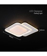 V-Tac 60W LED plafondlamp - CCT 3-in-1, dimbaar, wit, incl. afstandsbediening