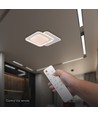 V-Tac 60W LED plafondlamp - CCT 3-in-1, dimbaar, wit, incl. afstandsbediening
