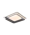 60W LED design plafondlamp - CCT 3-in-1, dimbaar met afstandsbediening, wit/zwarte rand