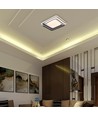 60W LED design plafondlamp - CCT 3-in-1, dimbaar met afstandsbediening, wit/zwarte rand