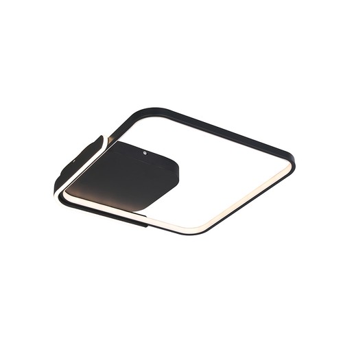 V-Tac 70W LED decoratieve plafondlamp - CCT 3-in-1, dimbaar, zwart, incl. afstandsbediening