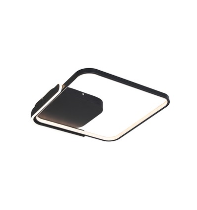 V-Tac 70W LED decoratieve plafondlamp - CCT 3-in-1, dimbaar, zwart, incl. afstandsbediening
