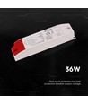 36W / 24V DC voeding voor LED strips - 1.5A, IP44 spatwaterdicht
