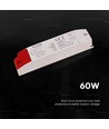 60W / 24V DC voeding voor LED strips - 2.5A, IP44, kunststof behuizing