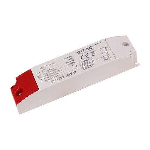 36W / 12V DC voeding voor LED strips - 3A, IP44 spatwaterdicht