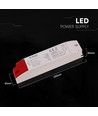 60W / 12V DC voeding voor LED strips - 5A, IP44 spatwaterdicht