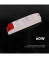 60W / 12V DC voeding voor LED strips - 5A, IP44 spatwaterdicht