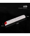 300W / 12V DC voeding voor LED strips - 25A, IP44 spatwaterdicht