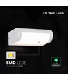 V-Tac 10W LED wandlamp - Wit, IP65, Cree chip, 3000K, 6 jaar garantie