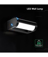 V-Tac 10W LED wandlamp - Zwart, IP65, Cree chip, 3000K, 6 jaar garantie