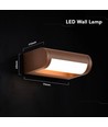 V-Tac 10W LED verstelbare wandlamp - IP65, Corten kleur, Cree chip, 3000K, 6 jaar garantie
