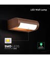 V-Tac 10W LED verstelbare wandlamp - IP65, Corten kleur, Cree chip, 3000K, 6 jaar garantie