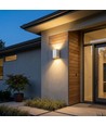 10W LED wandlamp - 3-in-1 CCT, IP65, wit, up/down light
