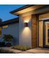 10W LED wandlamp - 3-in-1 CCT, Cortenstaal, IP65, up/down light