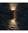 10W LED wandlamp - 3-in-1 CCT, Cortenstaal, IP65, up/down light