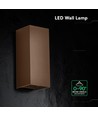 10W LED wandlamp - 3-in-1 CCT, Cortenstaal, IP65, up/down light