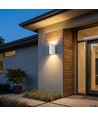 10W LED wandlamp - 3-in-1 CCT, witte behuizing, IP65, up/down light