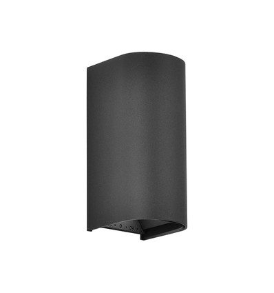 10W LED wandlamp - 3-in-1 CCT, IP65, zwart, up/down light