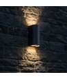 10W LED wandlamp - 3-in-1 CCT, IP65, zwart, up/down light