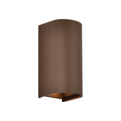 10W LED wandlamp 3-in-1 - Corten behuizing, IP65, up/down light, incl. lichtbron
